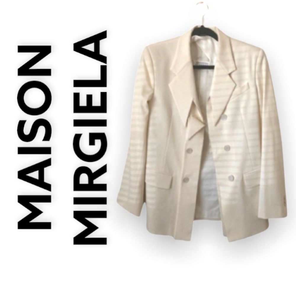 Maison Margiela cream button jacket/blazer size 1